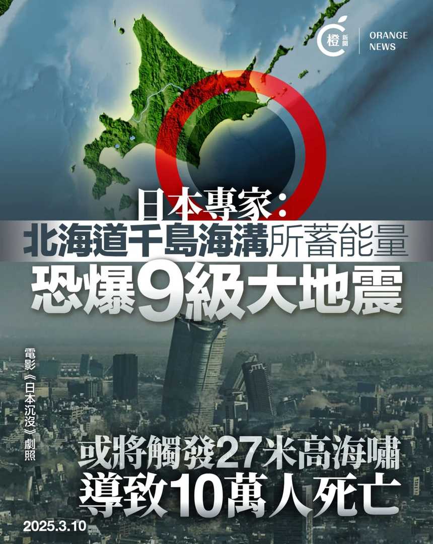 Potential Magnitude 9 Megaquake Warning: Hokkaido's Kuril Trench Energy Accumulation Risks