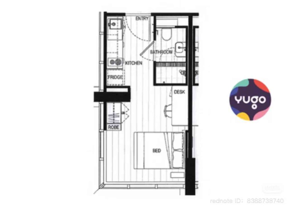 Sublocação no Studio Adelaide Yugo: Apartamento para Estudantes Próximo ao Campus a Preços Acessíveis