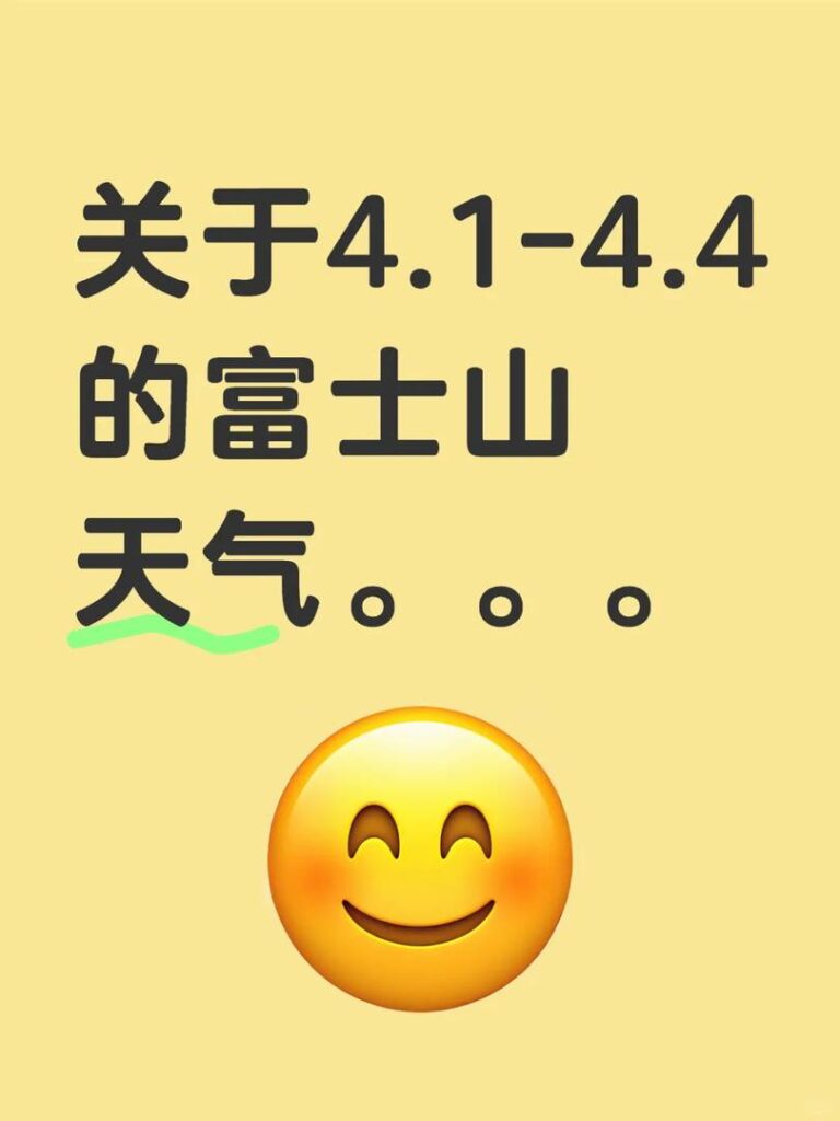 April 1-4 Mount Fuji Weather Forecast: Essential Travel Tips & Packing Guide
