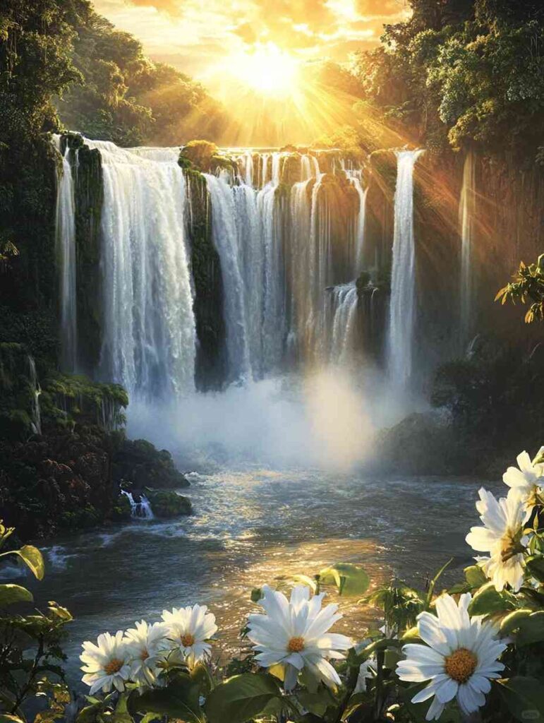 Entdecke den atemberaubenden Sonnenaufgang an den Iguaçu-Fällen: Ein Erlebnis natürlicher Wunder.