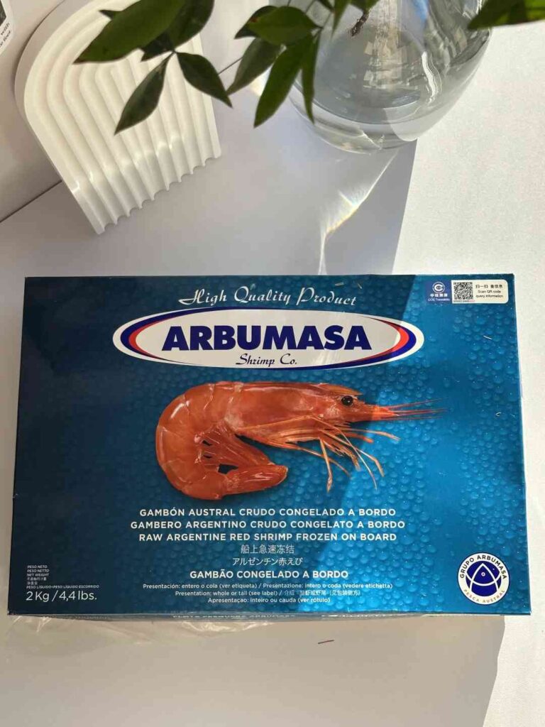 新鮮なアルゼンチン産赤エビ：その美味しさに止まらず、なくなり次第終了！