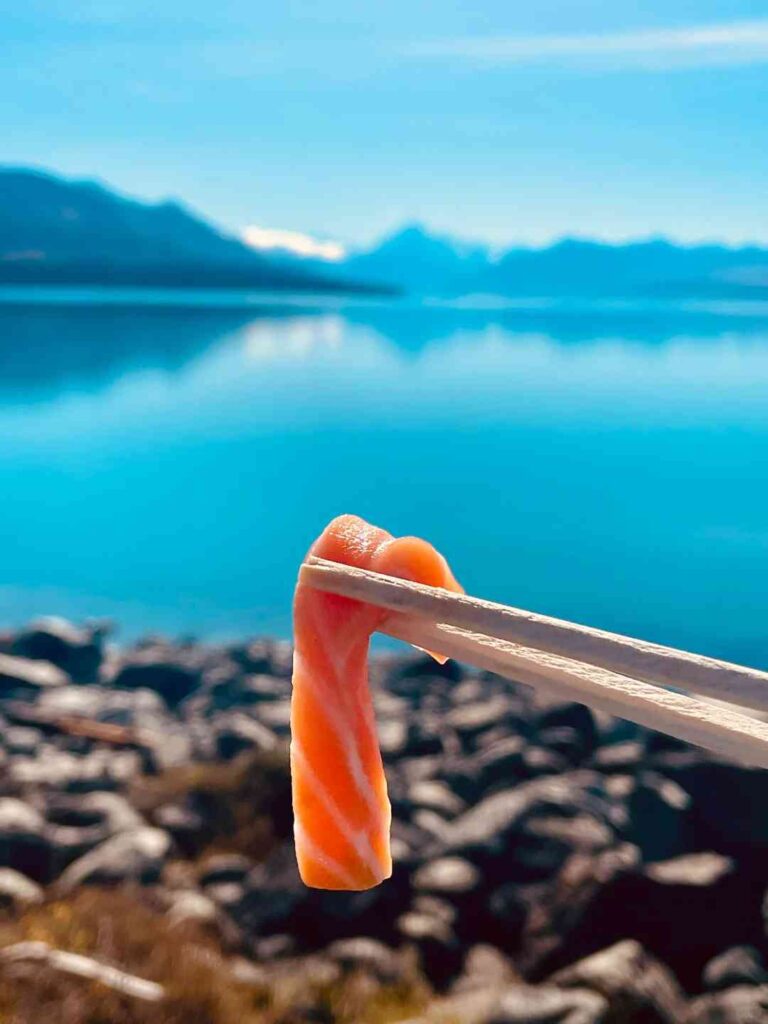 Taste the Top-Rated Mount Cook Alpine Salmon in Pukaki, New Zealand