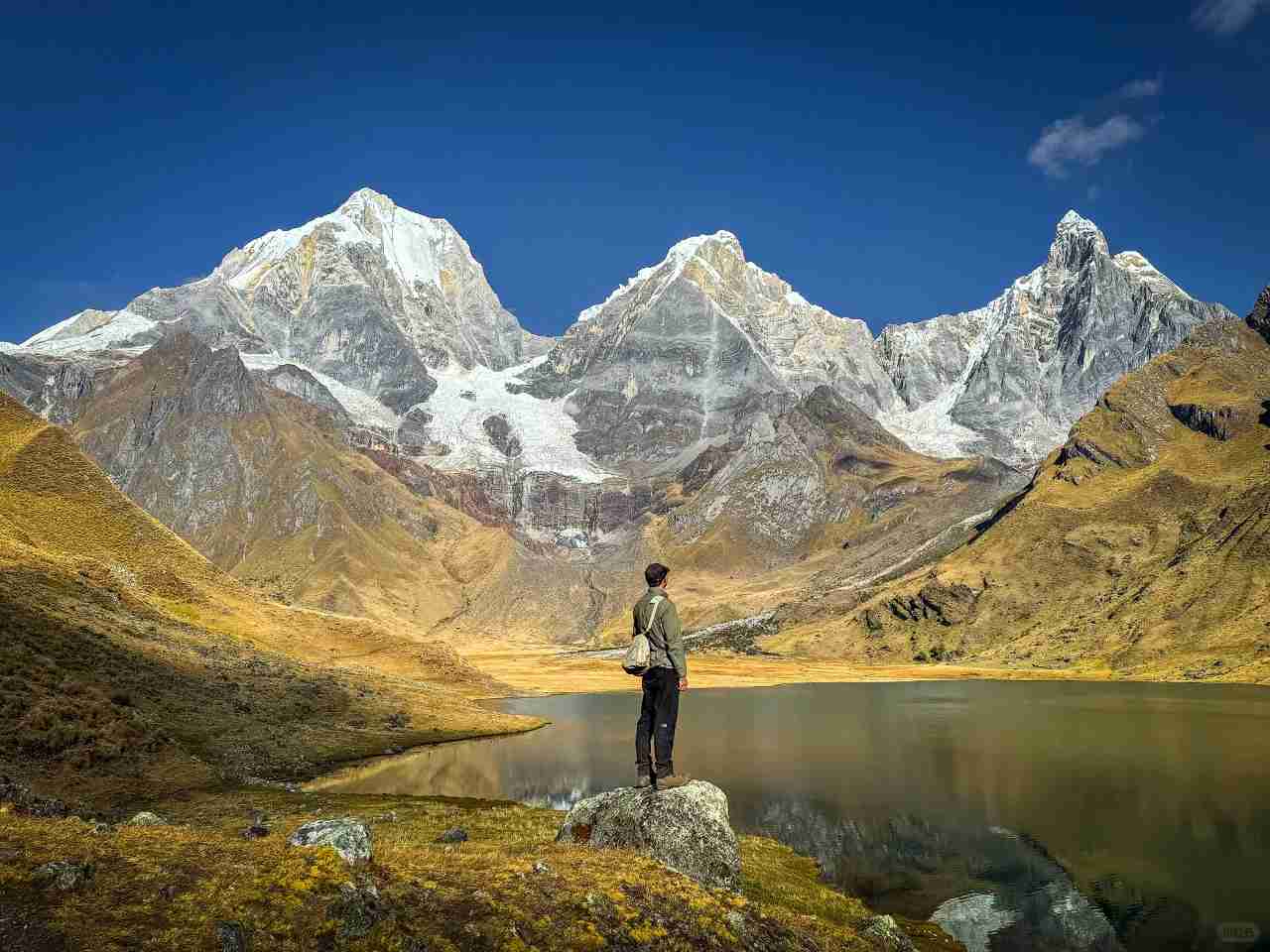 Embrace Solitude: Choosing to Turn My Back on the Crowd Near Snow-Capped Mountains