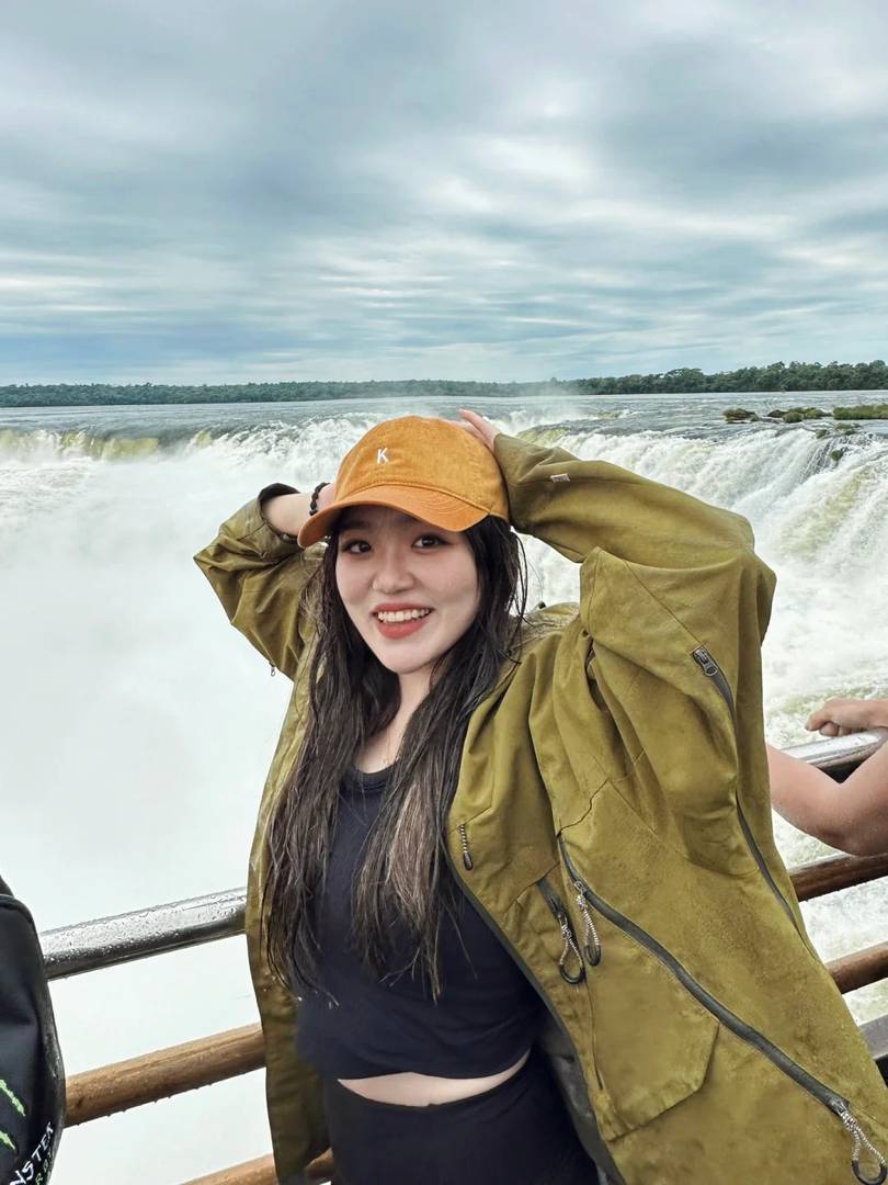 Experience the Natural Cold Shower under Iguazu Falls in South America