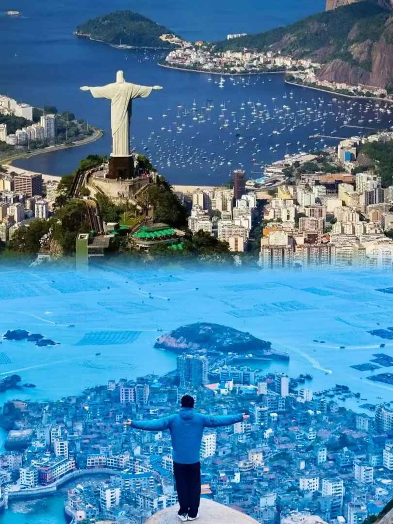 Rio de Janeiro Split Flag Crown Top | Mode Brésilienne Unique