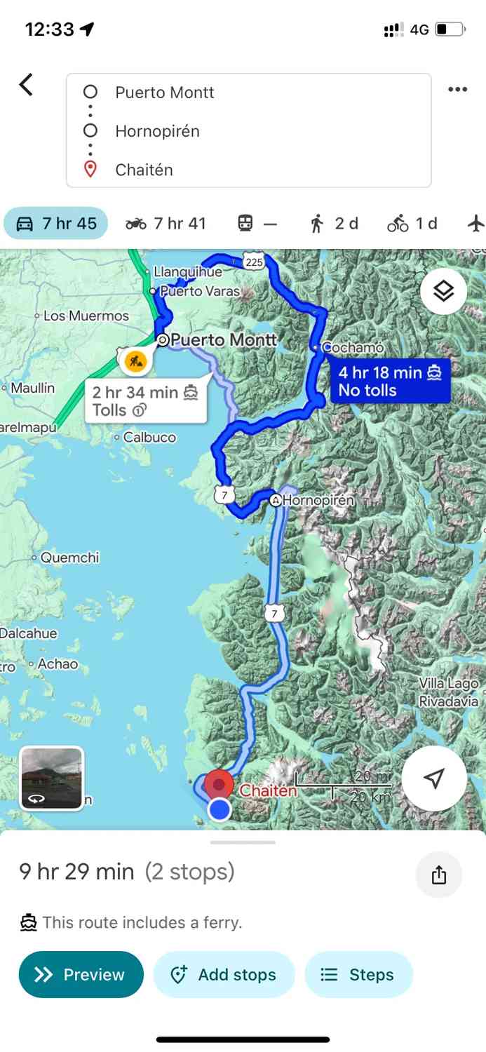 What's the Best Self-Guided Tour Route from Puerto Montt to Chaiten on a Budget?